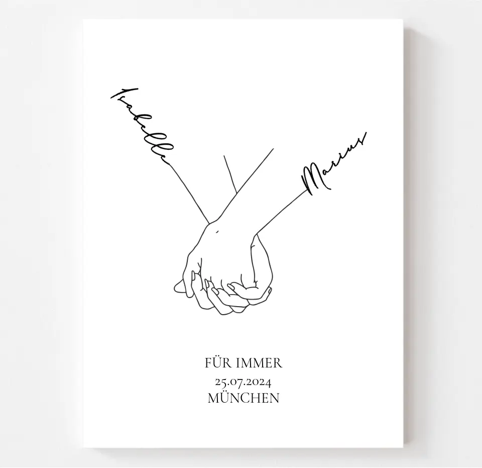 Personalisiertes Poster für Paare