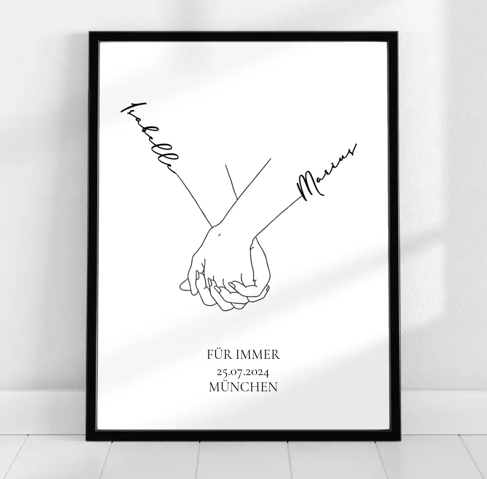 Personalisiertes Poster für Paare