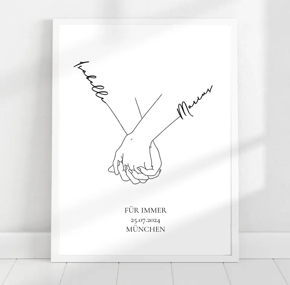 Personalisiertes Poster für Paare
