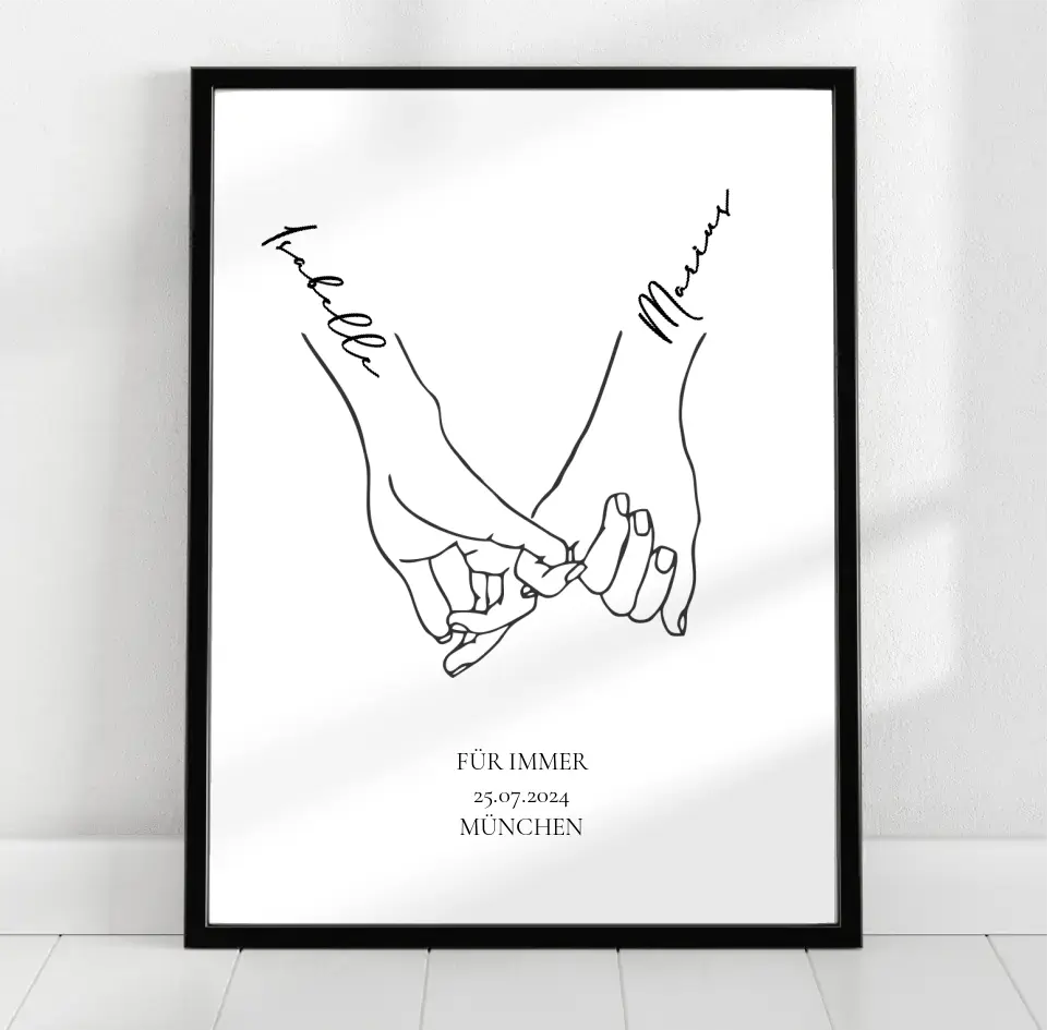 Jahrestag Geschenk Paar Poster