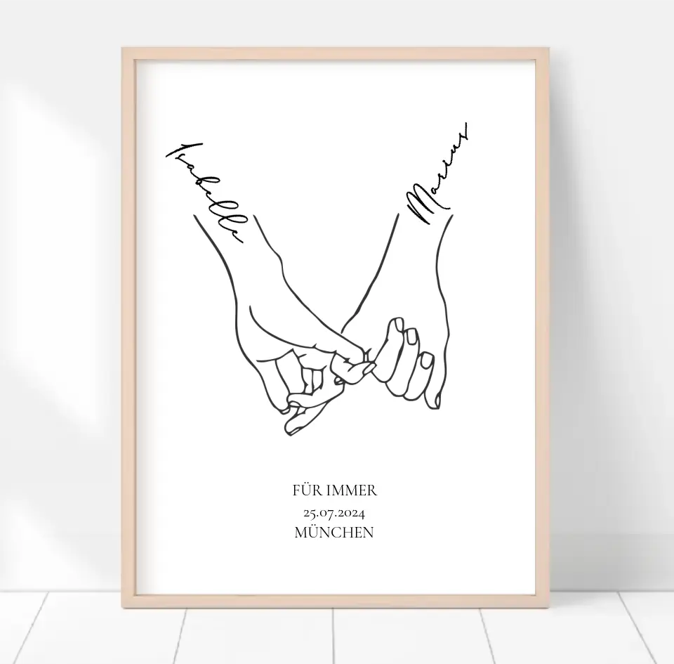 Jahrestag Geschenk Paar Poster