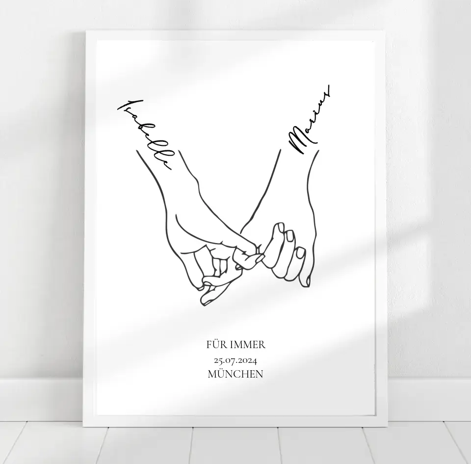 Jahrestag Geschenk Paar Poster