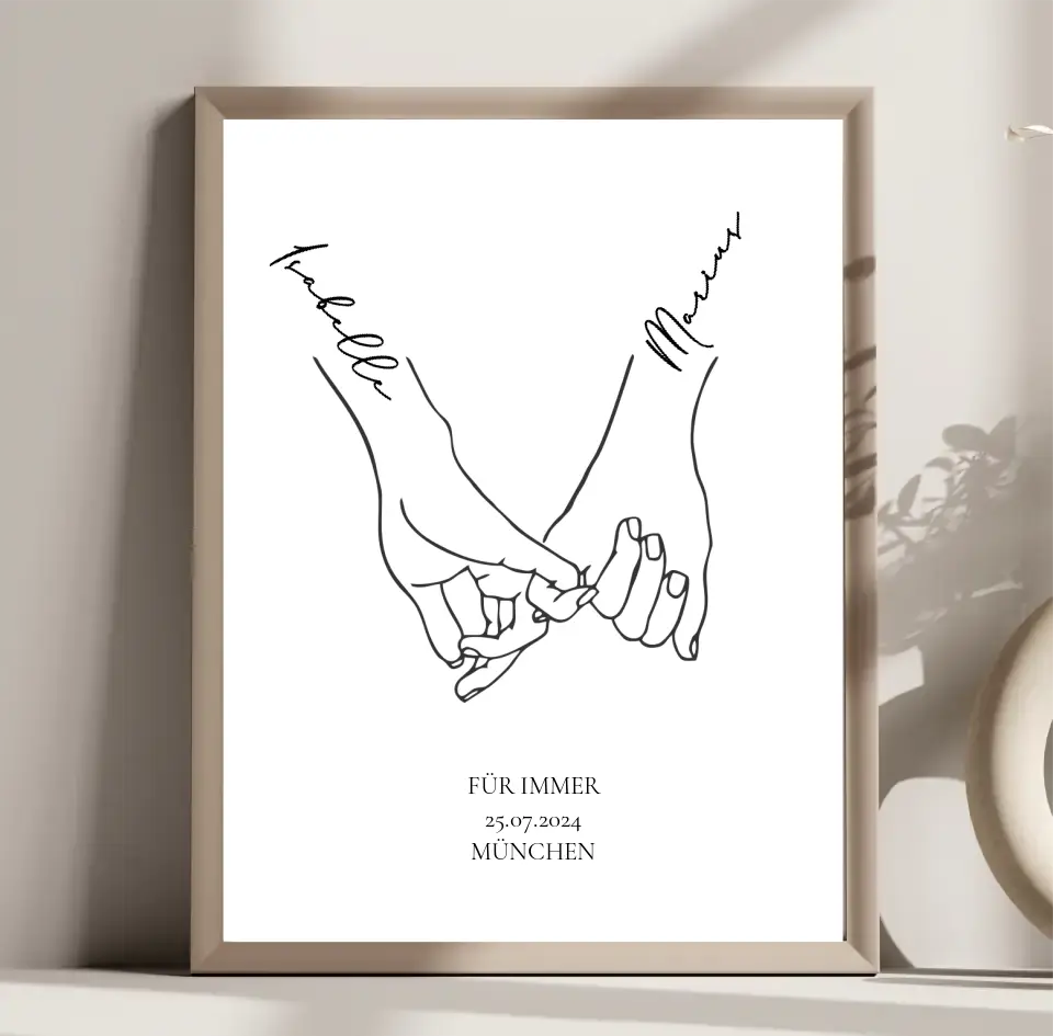 Jahrestag Geschenk Paar Poster