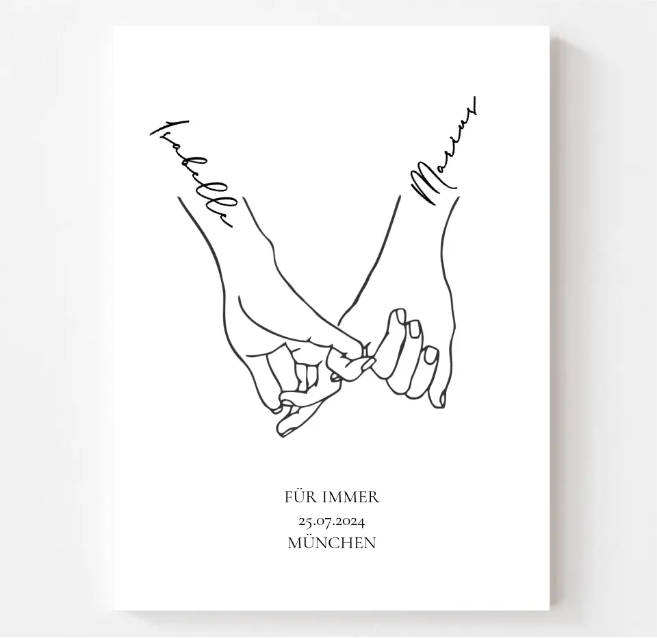 Jahrestag Geschenk Paar Poster