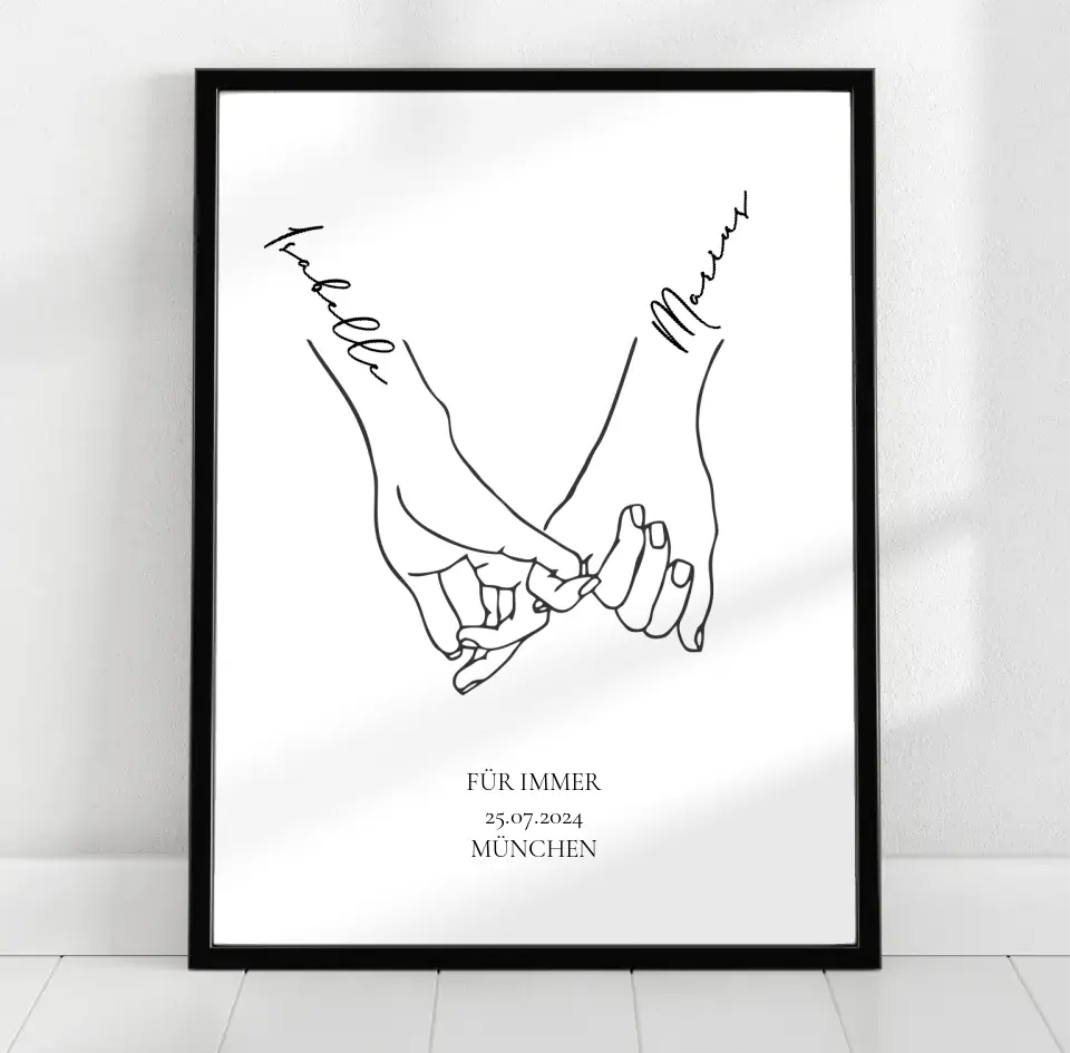 Jahrestag Geschenk Paar Poster