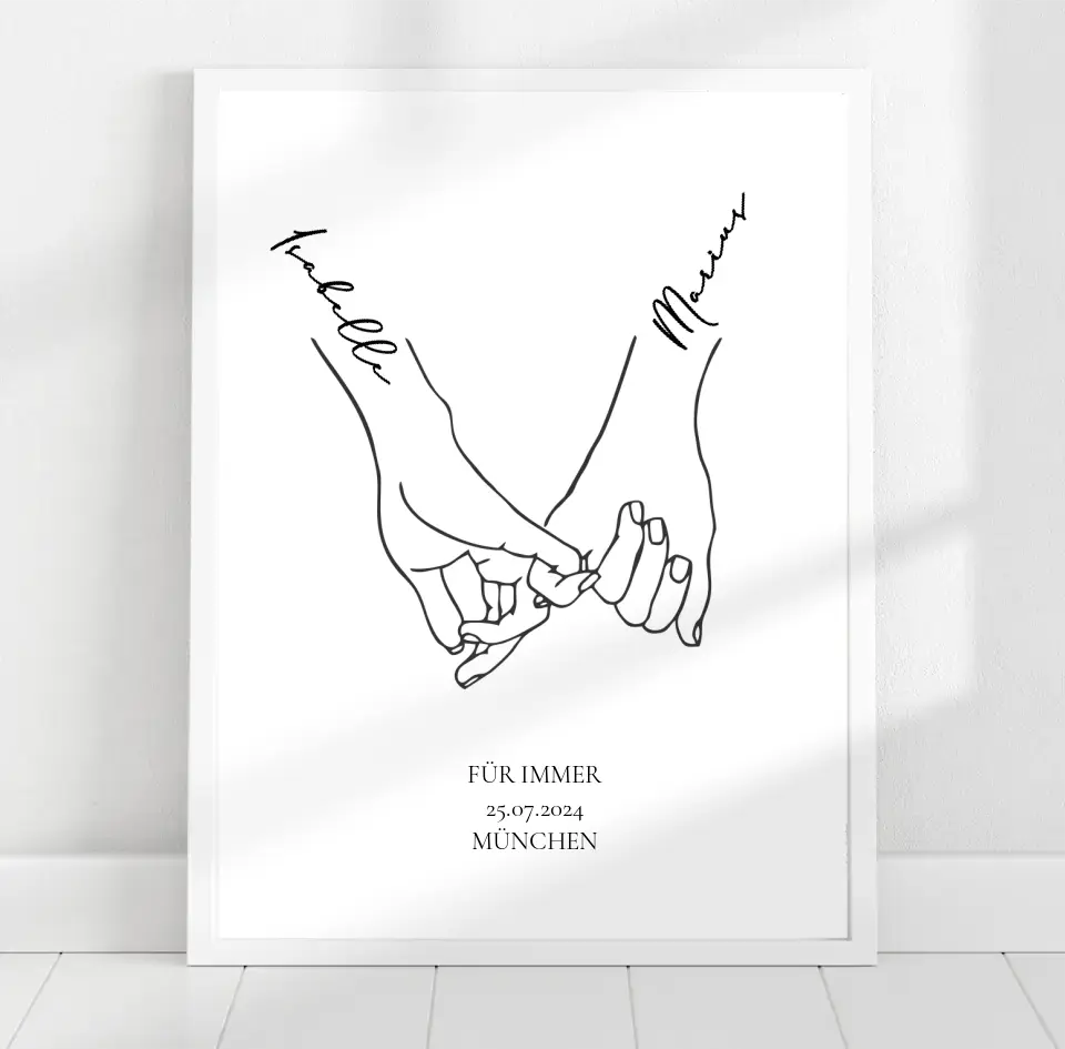 Jahrestag Geschenk Paar Poster