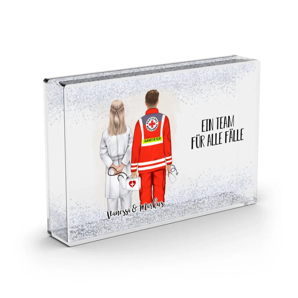 Arzt & Sanitäter Schneekugel Schnee