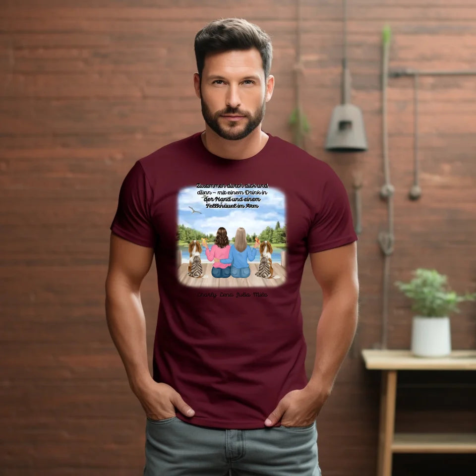 Freundinnen mit Haustier T-Shirt