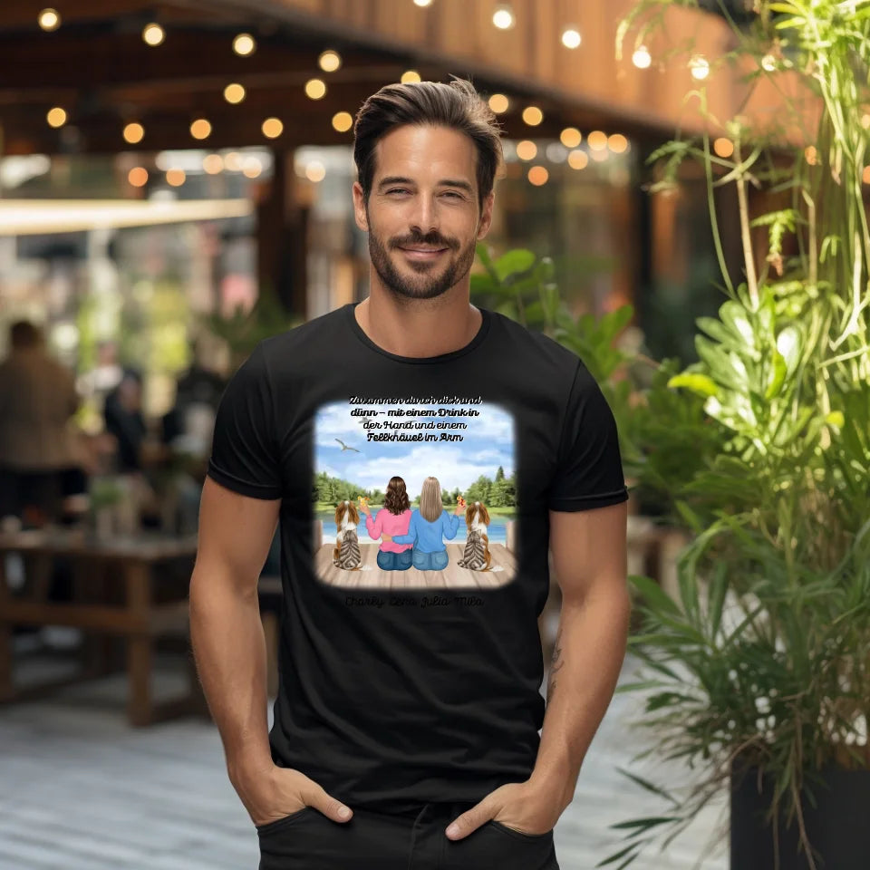 Freundinnen mit Haustier T-Shirt