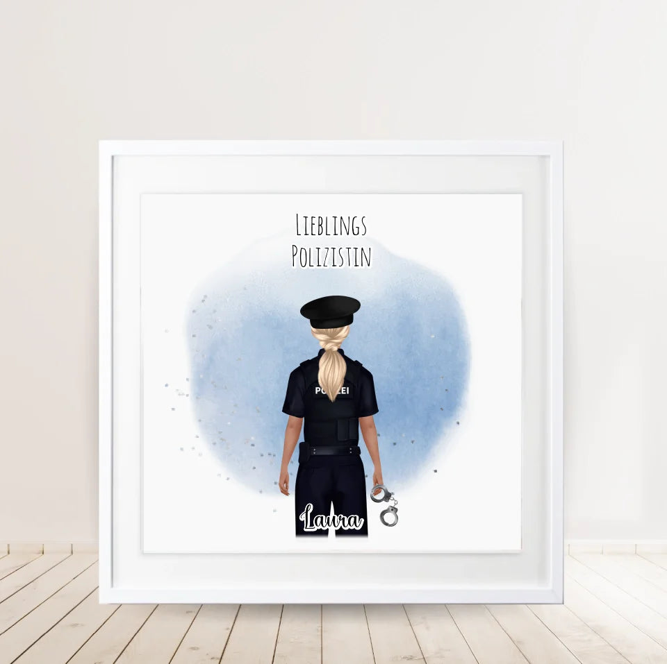 Polizei Geschenk Poster
