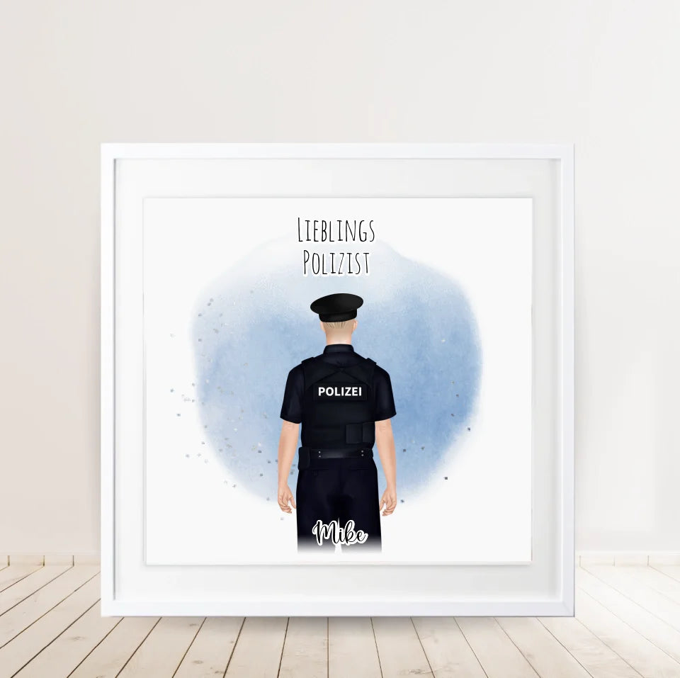 Polizei Geschenk Poster