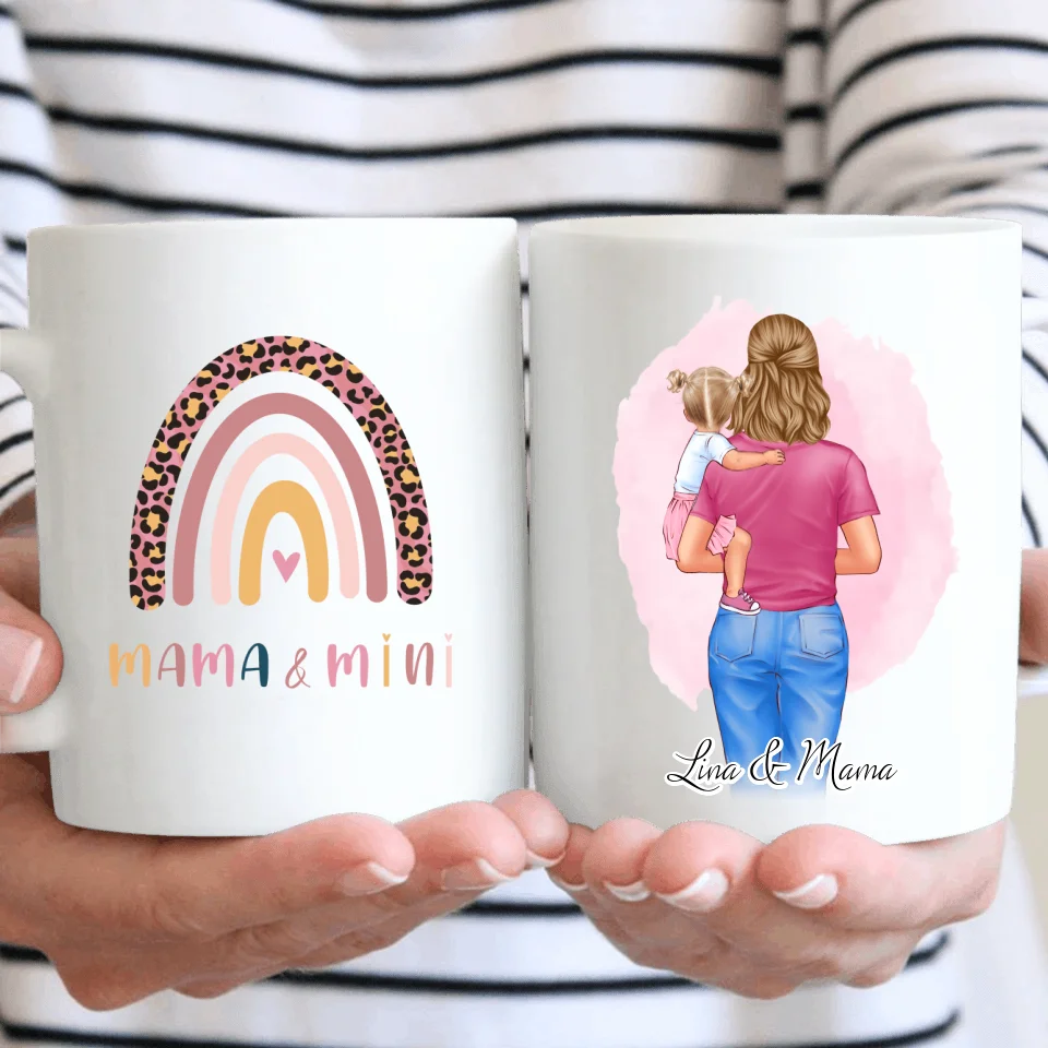 Mama mit 1 oder 2 Babys Tasse / Thermobecher