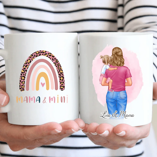 Mama mit 1 oder 2 Babys Tasse / Thermobecher