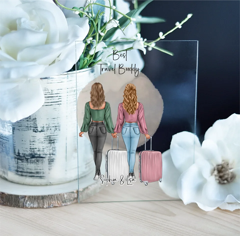 Reise Freundin Acrylschild