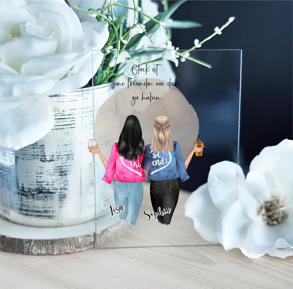 Beste Freundinnen Acrylschild
