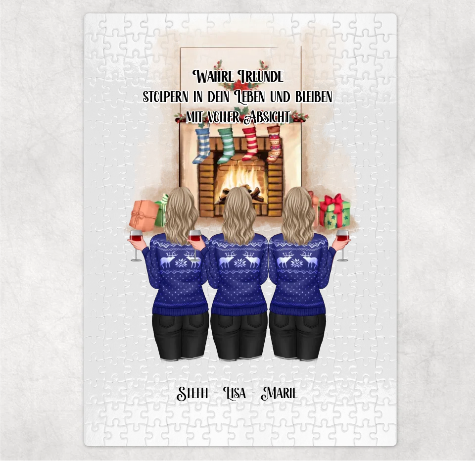 2-4 Freundinnen Winter Puzzle