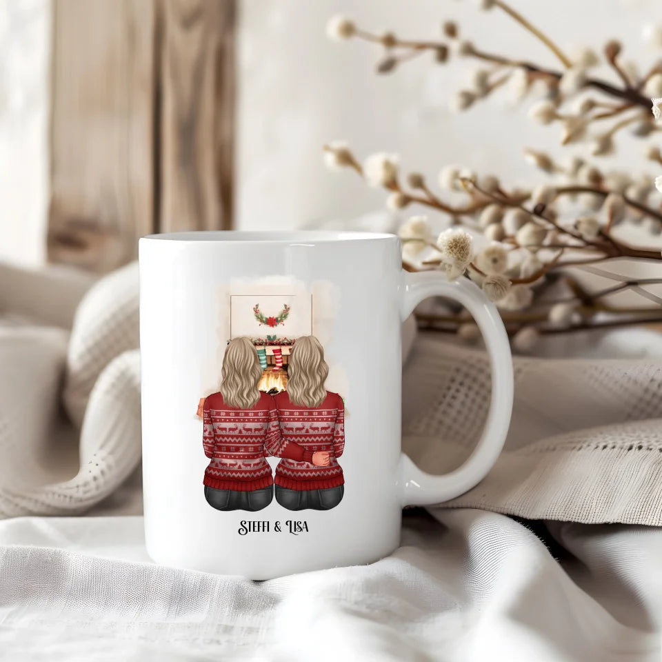 2-3 Freundinnen Winter Tasse