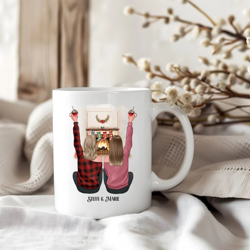 2-3 Freundinnen Winter Tasse