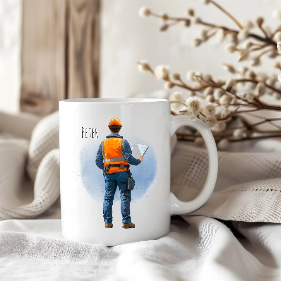 1-2 Personen (Mann/Frau) Ingenieur, Bauarbeiter, Projektleiter,... Tasse