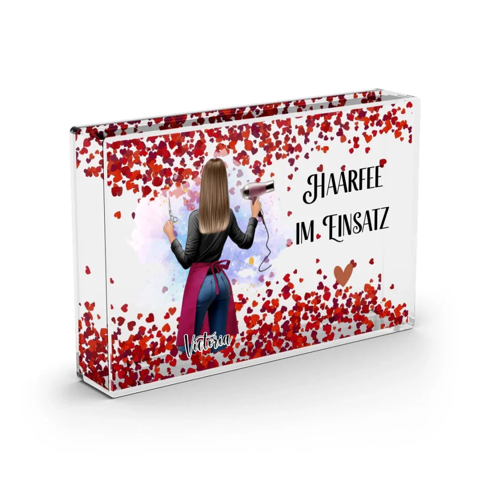Friseur/Make-Up Artist/Nageldesigner (Mann/Frau) Schneekugel Herz