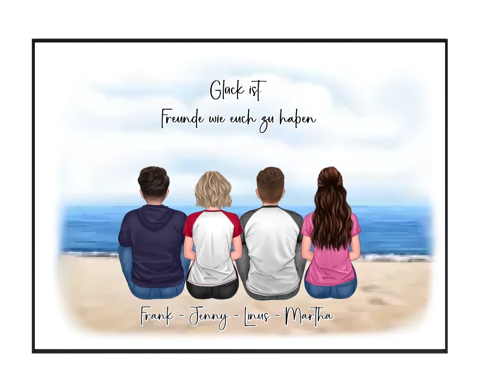 3-5 Freunde/Geschwister Poster