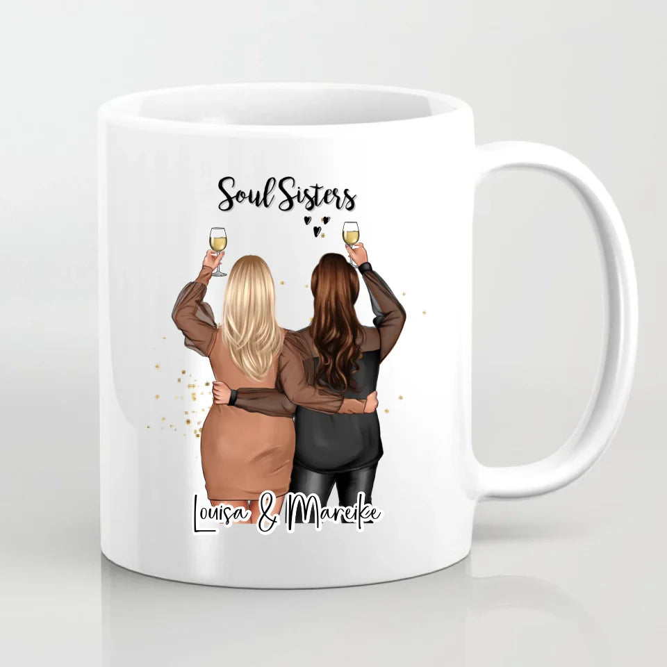 Plus size 2-3 Freundinnen Tasse / Thermobecher