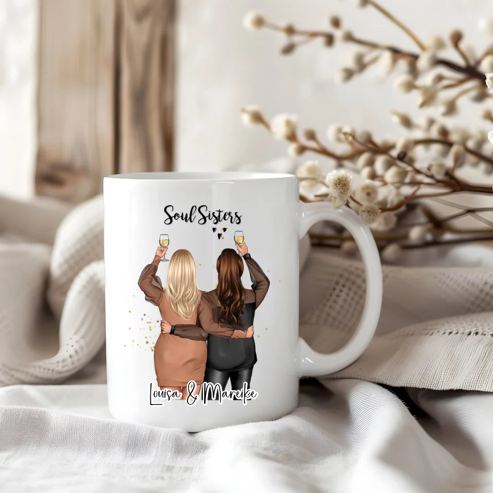 Plus size 2-3 Freundinnen Tasse / Thermobecher
