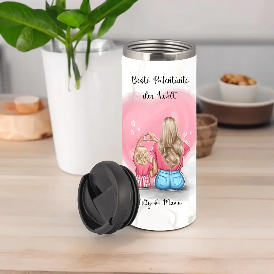 Patentante/Patenonkel & Kind Tasse / Thermobecher