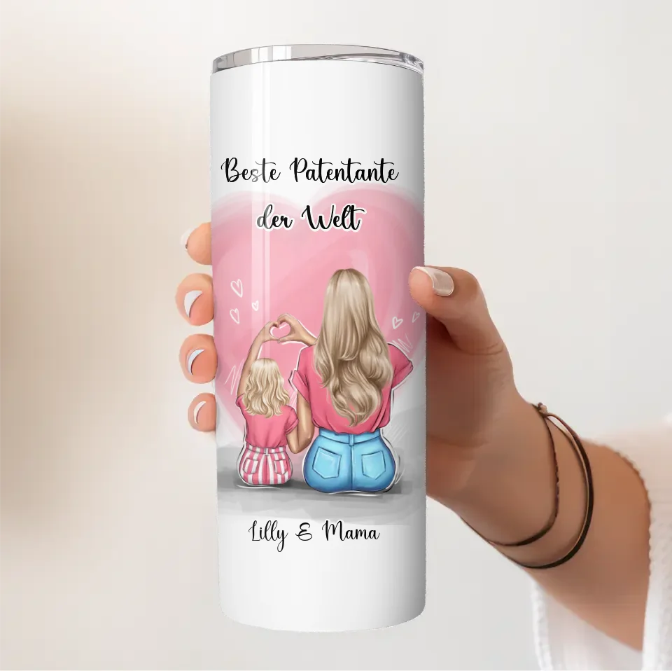 Patentante/Patenonkel & Kind Tasse / Thermobecher