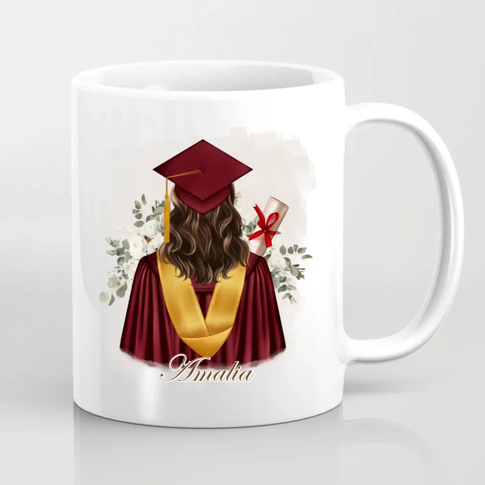 Abschluss Tasse / Thermobecher (Mann & Frau)