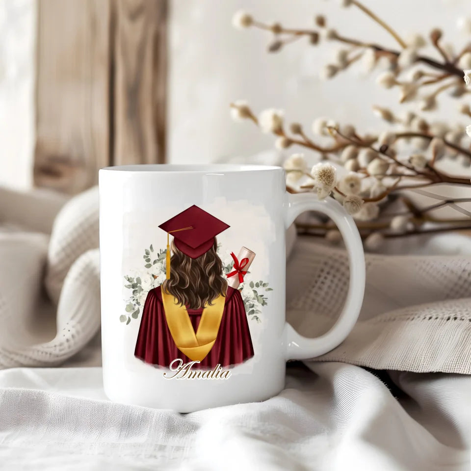 Abschluss Tasse / Thermobecher (Mann & Frau)