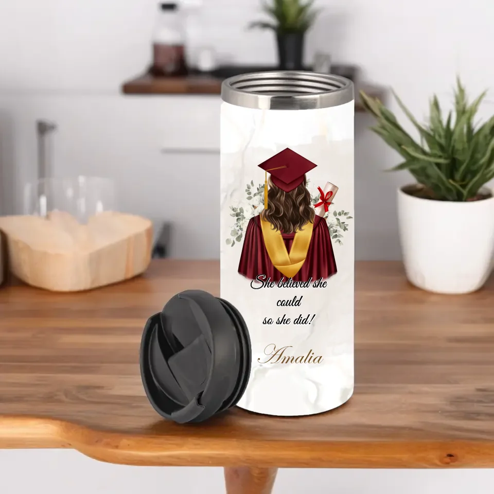 Abschluss Tasse / Thermobecher (Mann & Frau)
