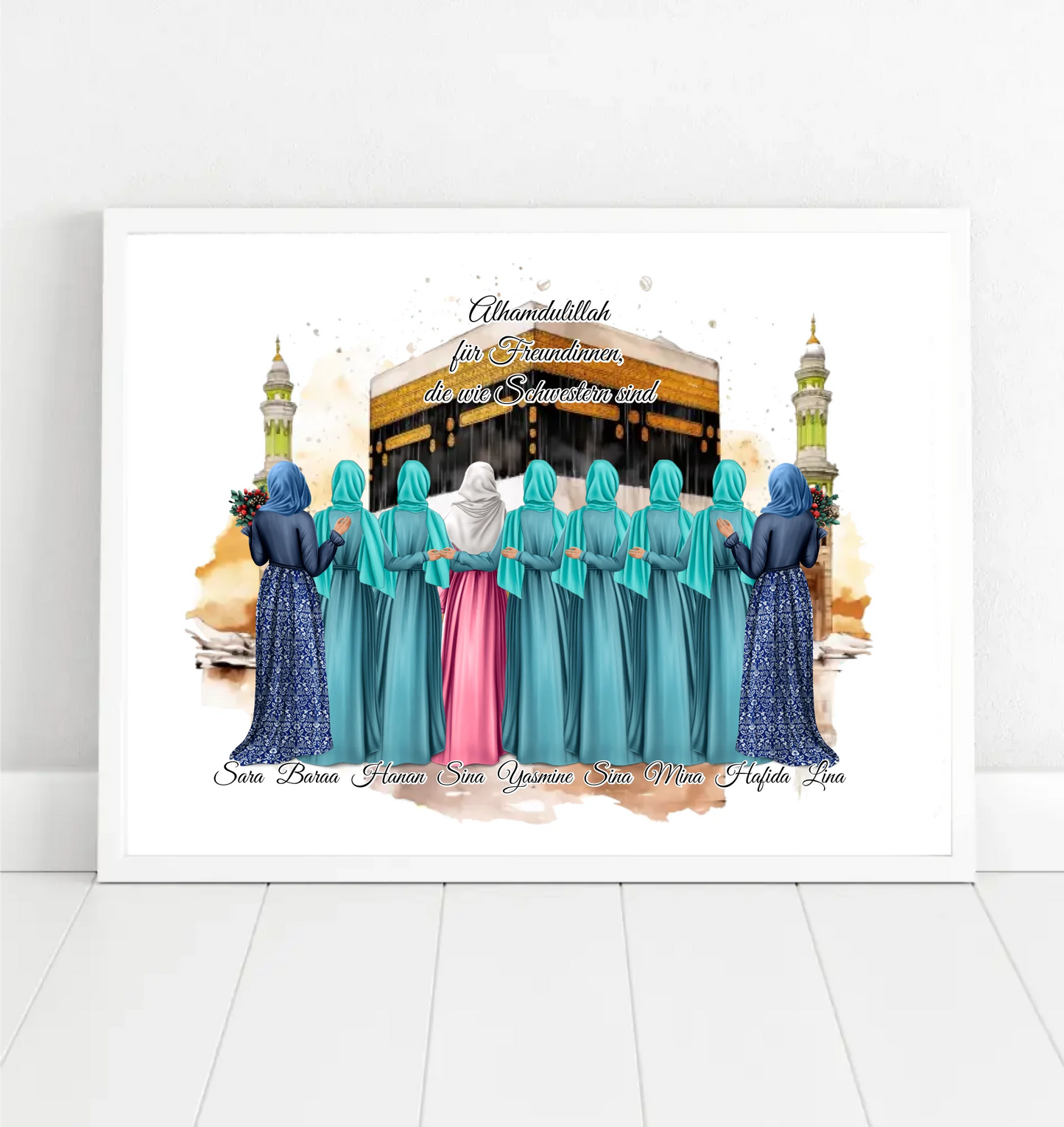 8-9 Freundinnen Poster (Muslim)