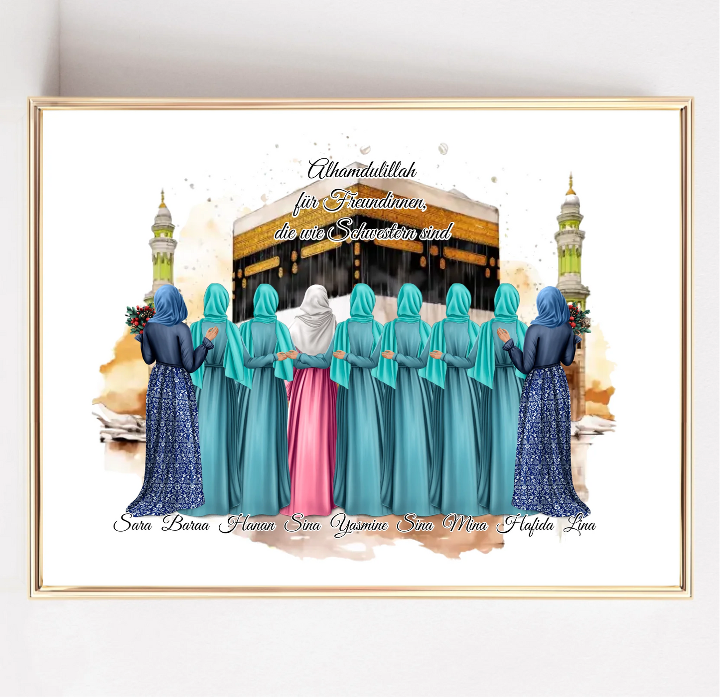 8-9 Freundinnen Poster (Muslim)