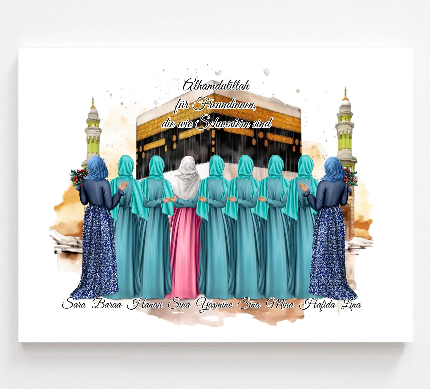 8-9 Freundinnen Poster (Muslim)