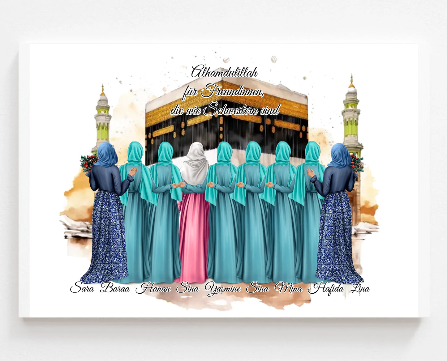 8-9 Freundinnen Poster (Muslim)