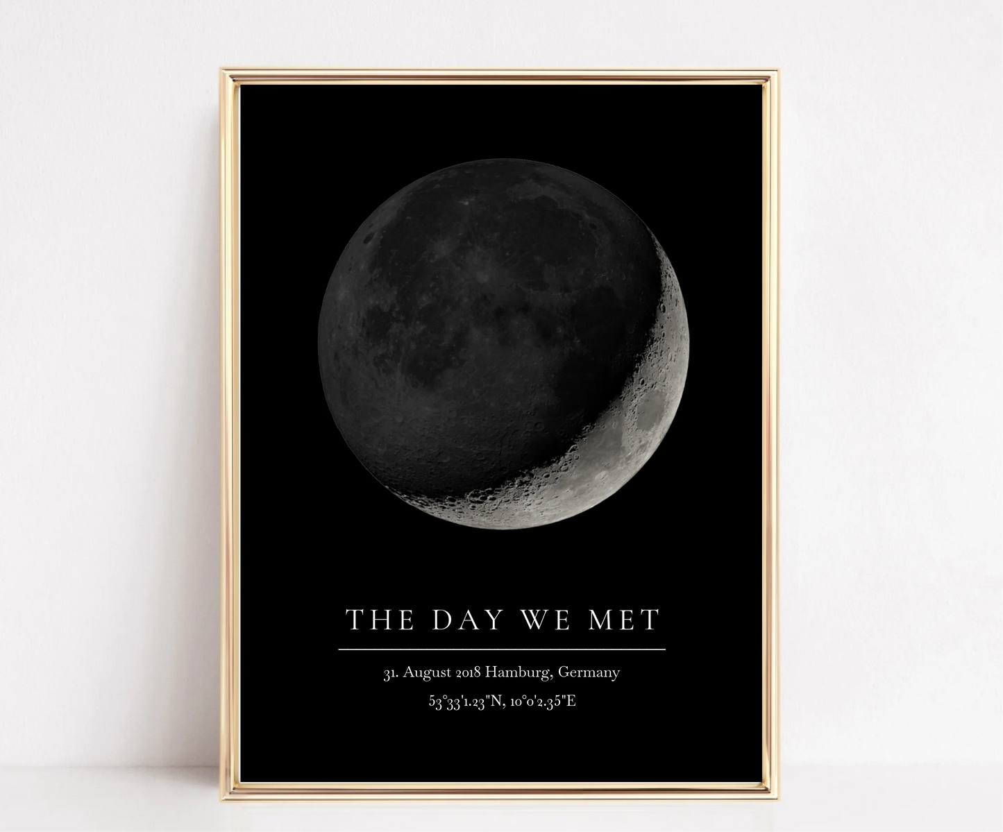 Mondphase Poster - THE DAY WE MET