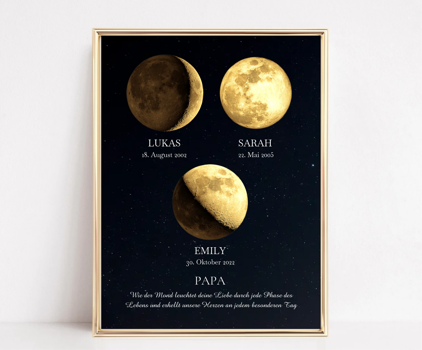 Mondphase PAPA - Gold