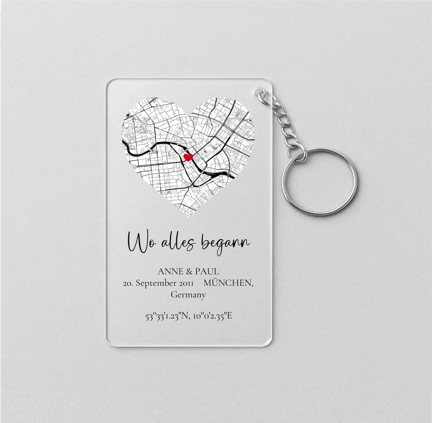 Schlüsselanhänger acryl