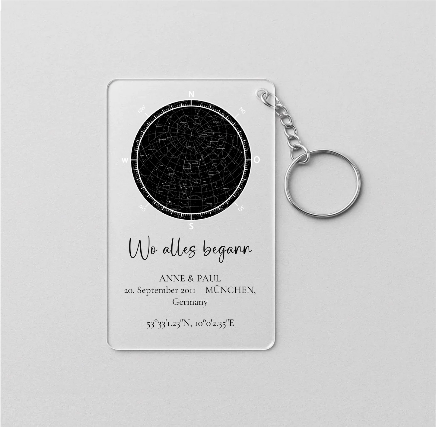 Schlüsselanhänger acryl