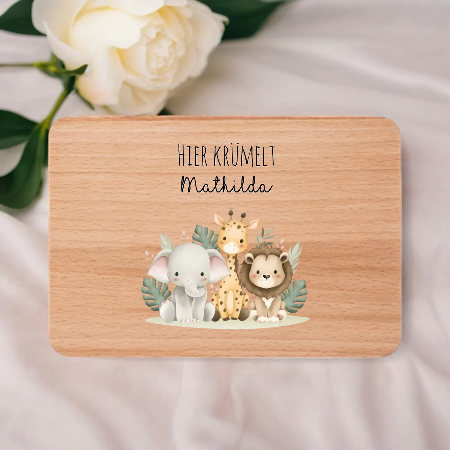 Frühstücksbrett - Hier krümelt...