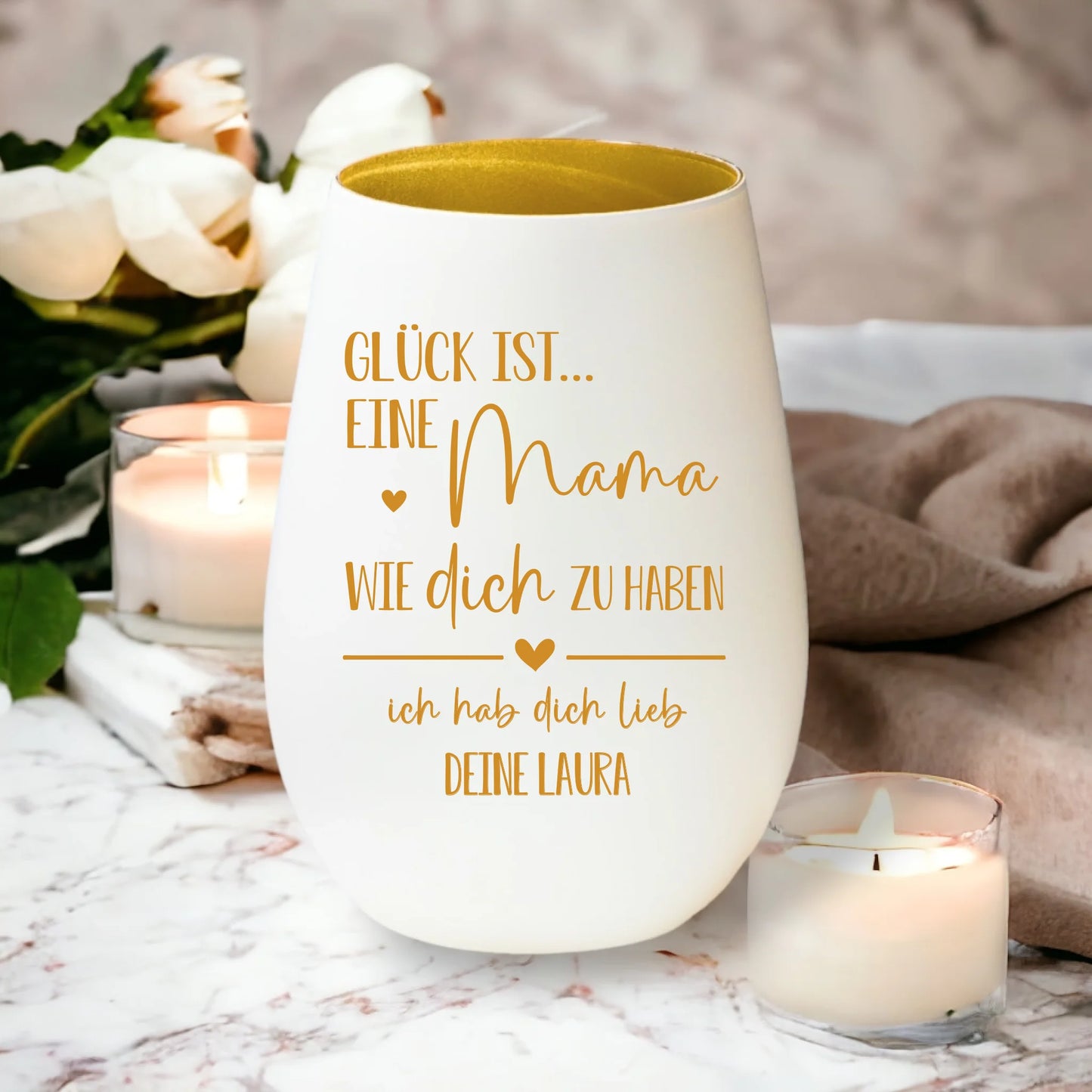 Windlicht - Glück ist eine...