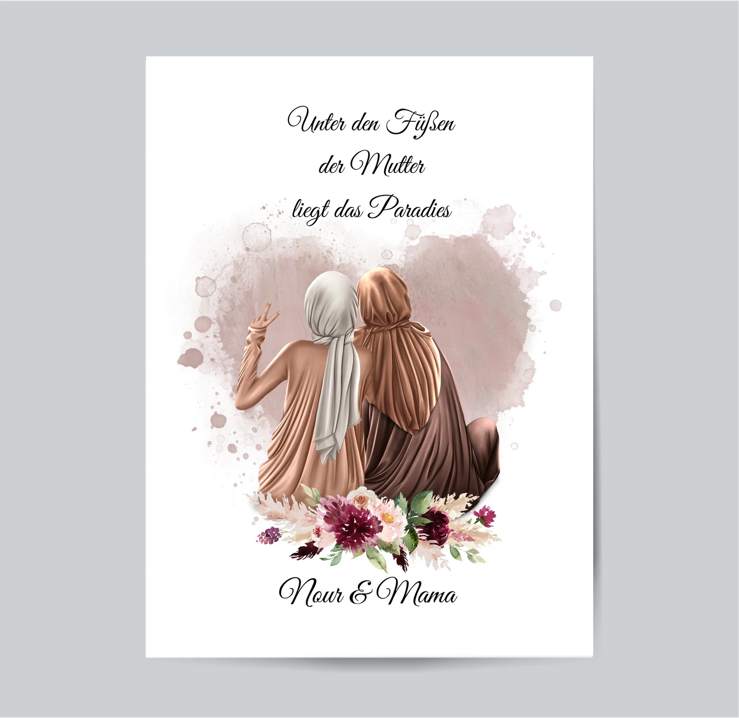 Muslim Mama & 1-3 Töchter Poster