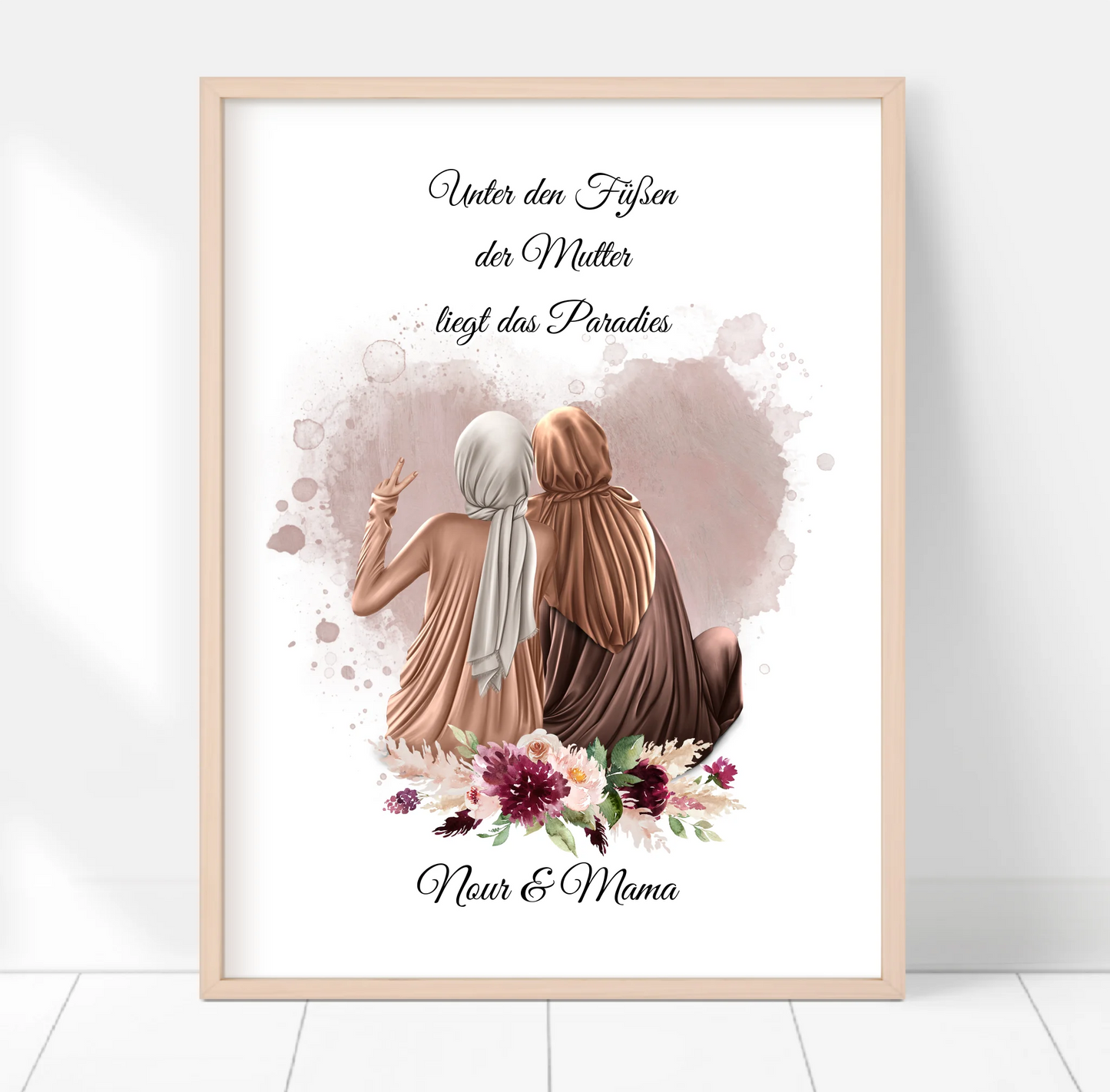Muslim Mama & 1-3 Töchter Poster