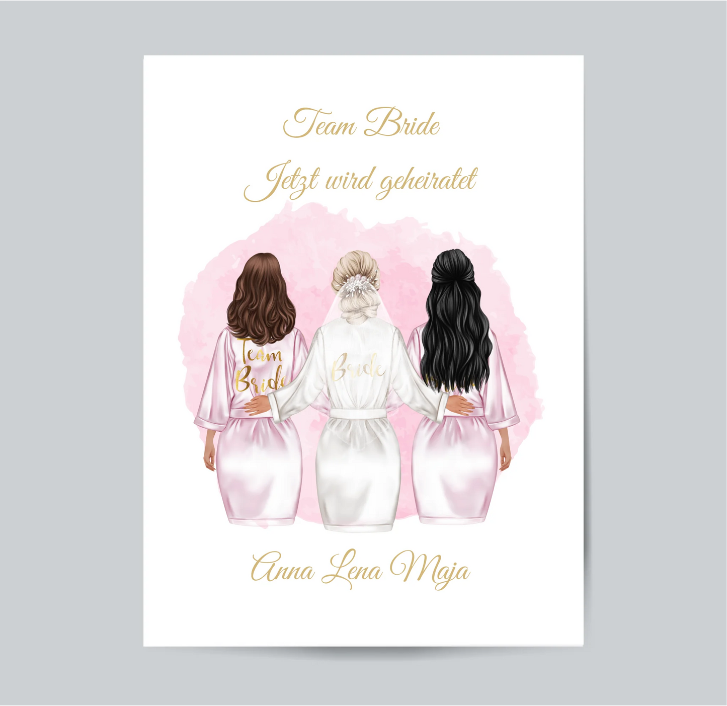 Braut Poster Personalisiert