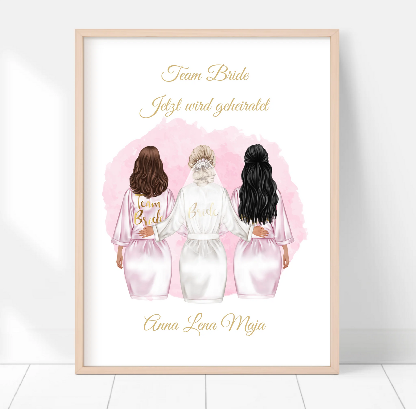 Braut Poster Personalisiert
