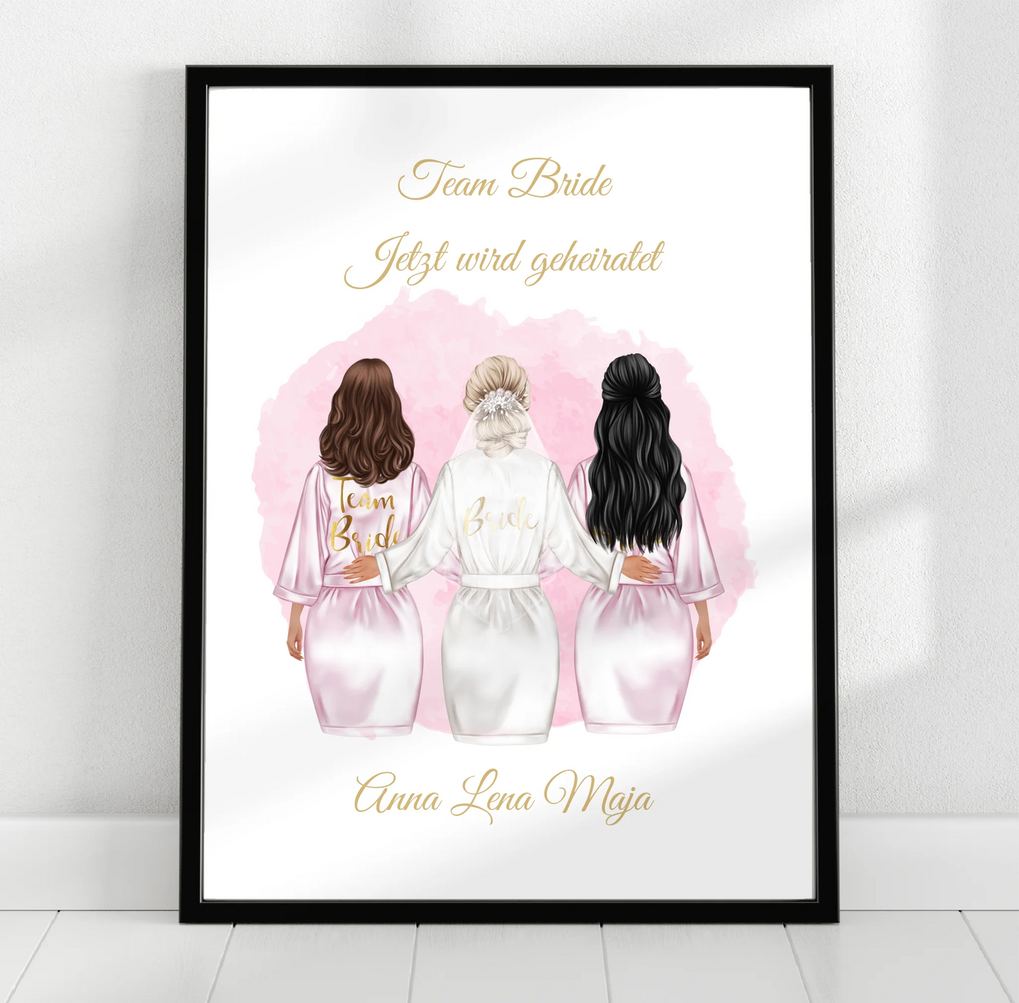 Braut Poster Personalisiert