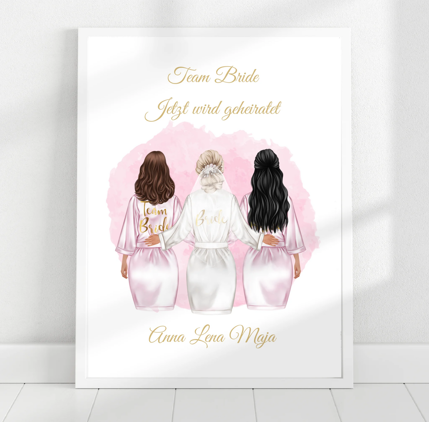Braut Poster Personalisiert