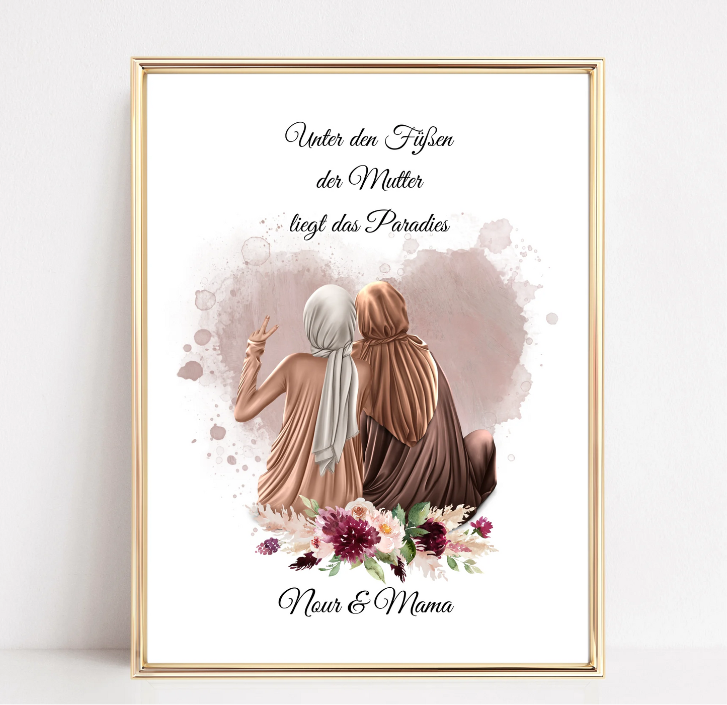 Muslim Mama & 1-3 Töchter Poster