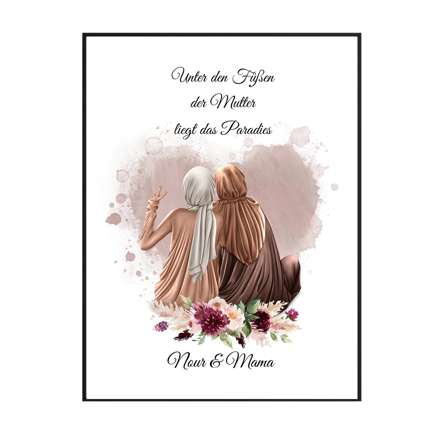 Muslim Mama & 1-3 Töchter Poster